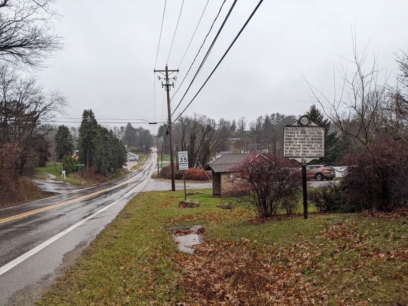Marshall County Marker. Click for full size. Marshall County Marker image. Click for full size.