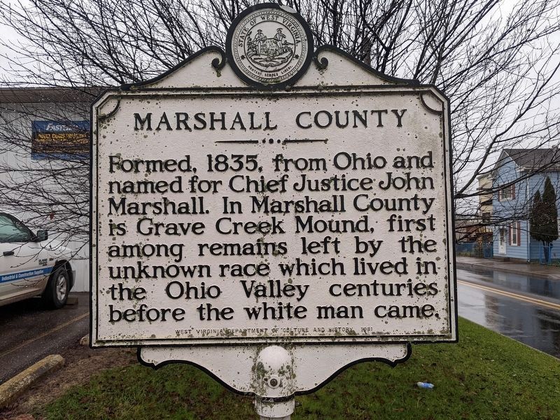 Marshall County Marker image. Click for full size.