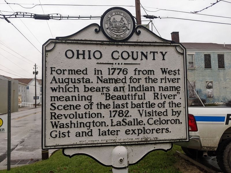 Ohio County Marker. Click for full size. Ohio County Marker image. Click for full size.