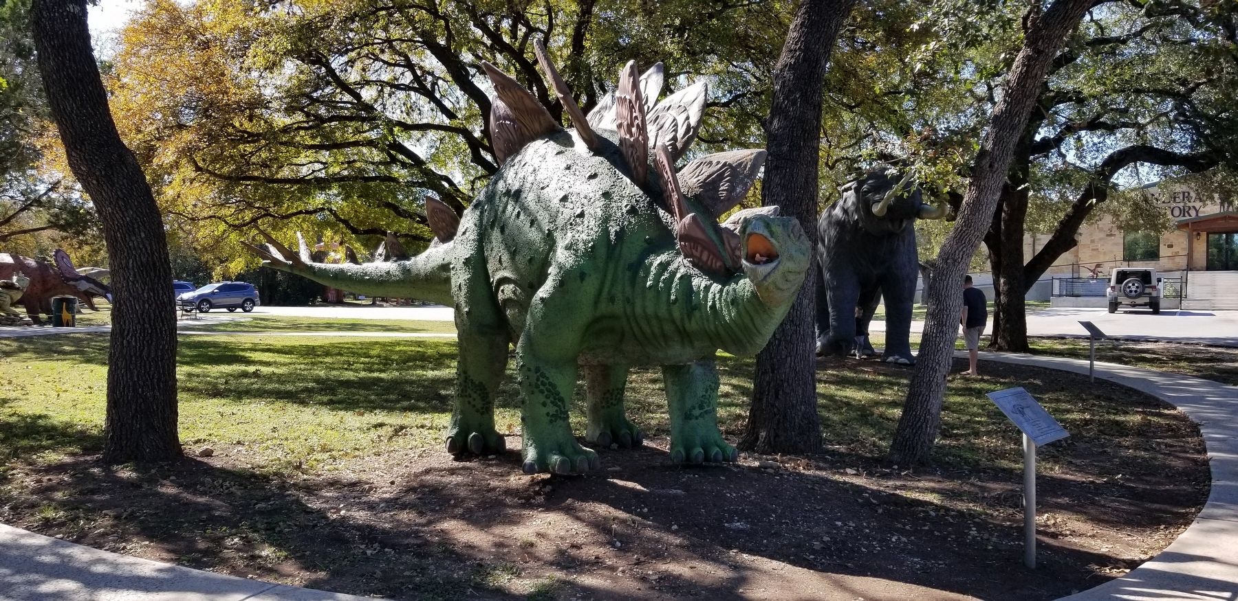 The Stegosaurus and Marker image. Click for full size.