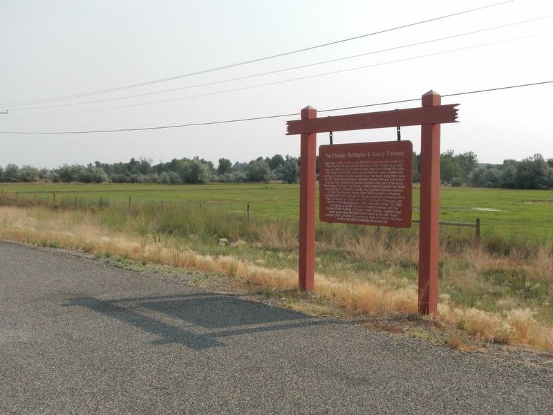 The Chicago, Burlington & Quincy Railroad Marker image. Click for full size.
