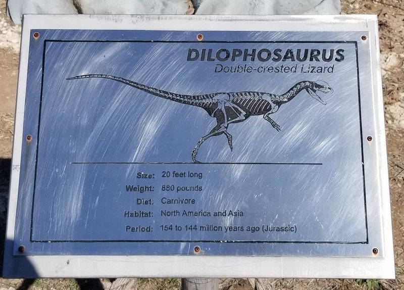 Dilophosaurus Marker image. Click for full size.