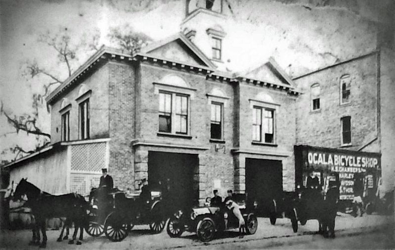 Marker detail: Original Ocala Fire Station. Click for more information. Marker detail: Original Ocala Fire Station image. Click for more information.