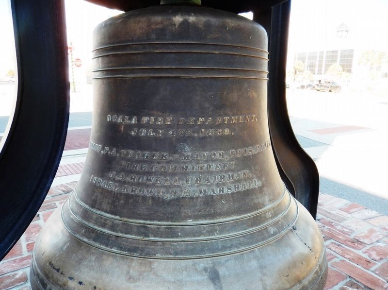 Fire Bell Inscription (<i>front</i>) image. Click for full size.
