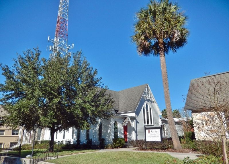 Grace Episcopal Church Marker (<i>southeast elevation</i>). Click for full size. Grace Episcopal Church Marker (<i>southeast elevation</i>) image. Click for full size.