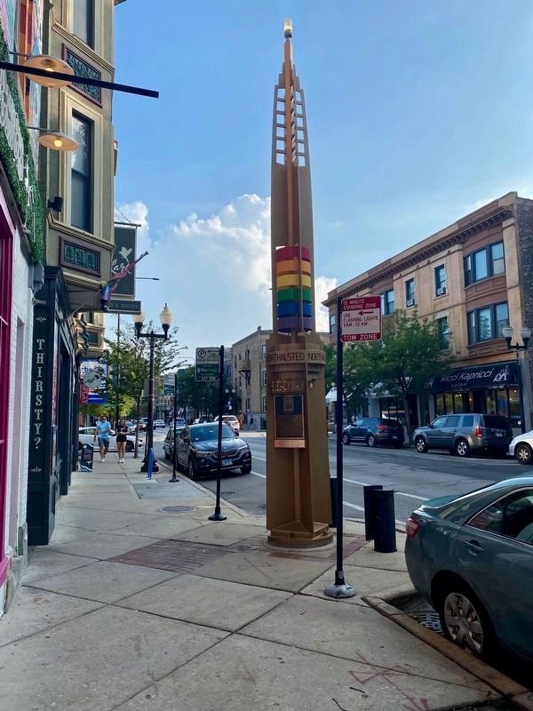 Frank Kameny Marker - wide view. Click for full size. Frank Kameny Marker - wide view image. Click for full size.