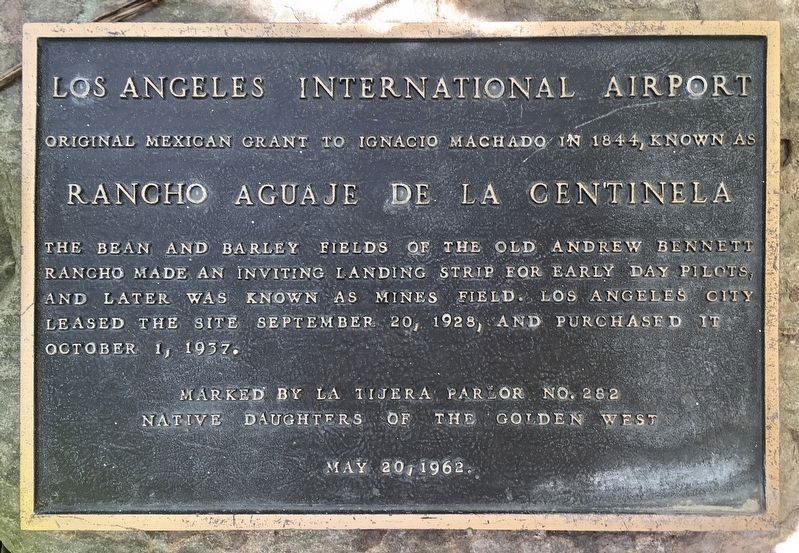 Los Angeles International Airport Marker image. Click for full size.