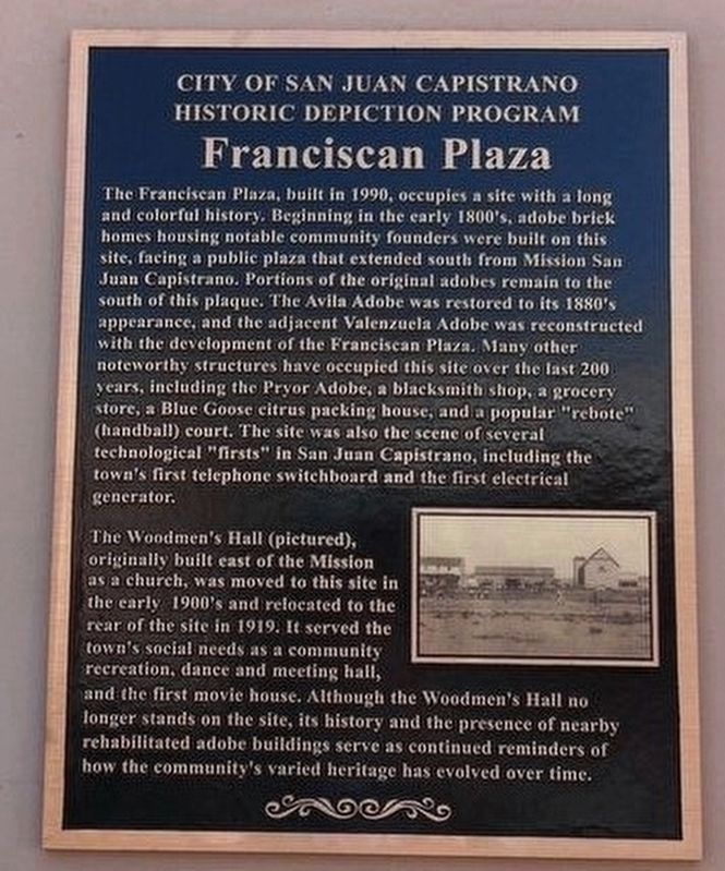 Franciscan Plaza Marker image. Click for full size.