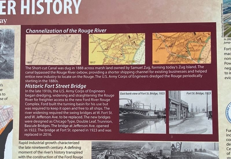 Rouge River History Marker. Click for full size. Rouge River History Marker image. Click for full size.