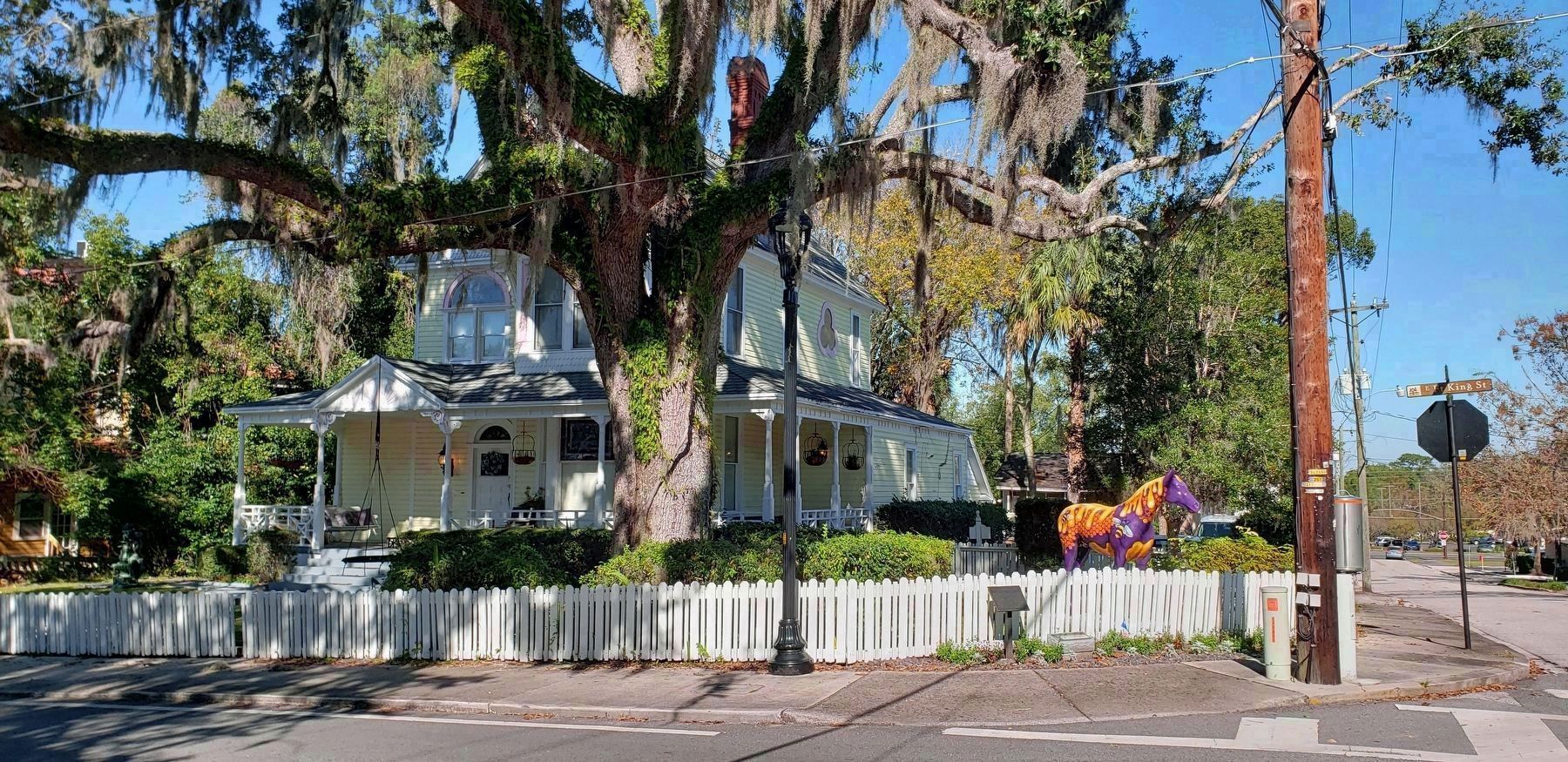 Chambliss House & Giant Oak Tree (<i>southeast elevation</i>) image. Click for full size.