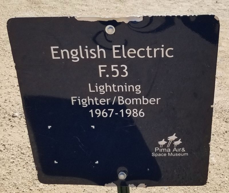 English Electric F.53 Lightning Marker image. Click for full size.