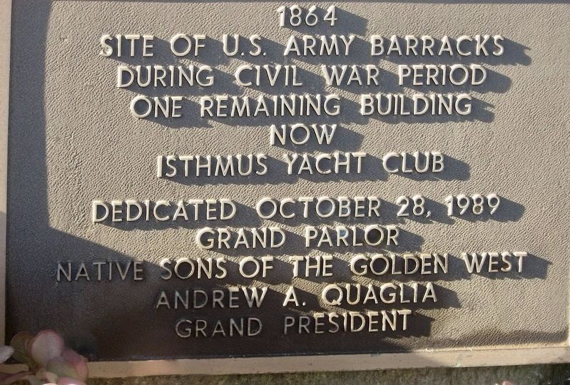 U.S. Army Barracks Marker. Click for full size. U.S. Army Barracks Marker image. Click for full size.