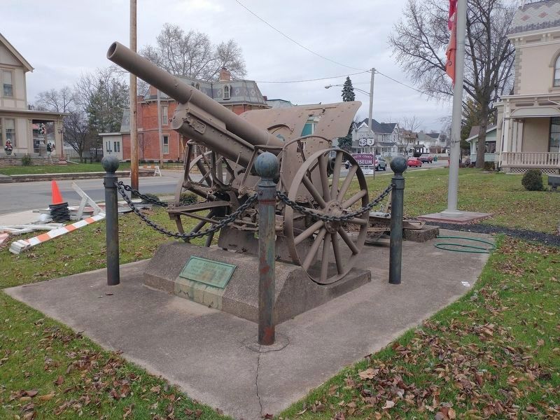 104mm German Cannon Display. Click for full size. 104mm German Cannon Display image. Click for full size.
