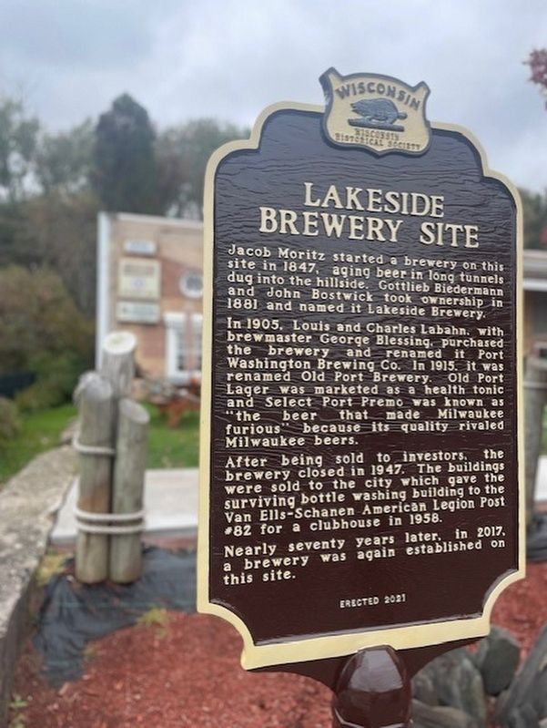 Lakeside Brewery Site Marker image. Click for full size.