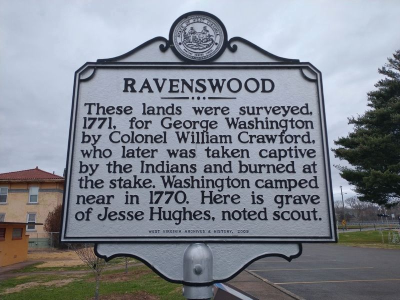 Ravenswood side of the marker image. Click for full size.