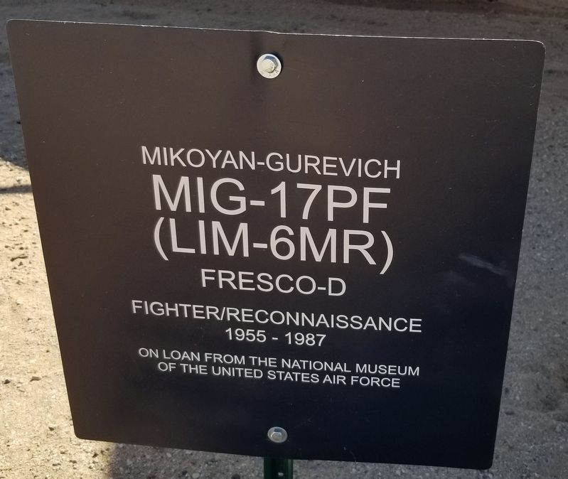 Mikoyan-Gurevich MiG-17PF (LIM-6MR) Marker image. Click for full size.