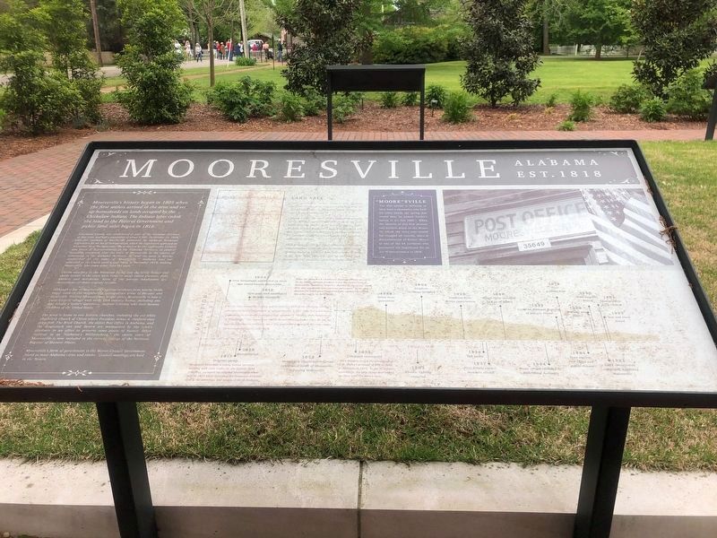 Mooresville Alabama Est. 1818 Marker. Click for full size. Mooresville Alabama Est. 1818 Marker image. Click for full size.