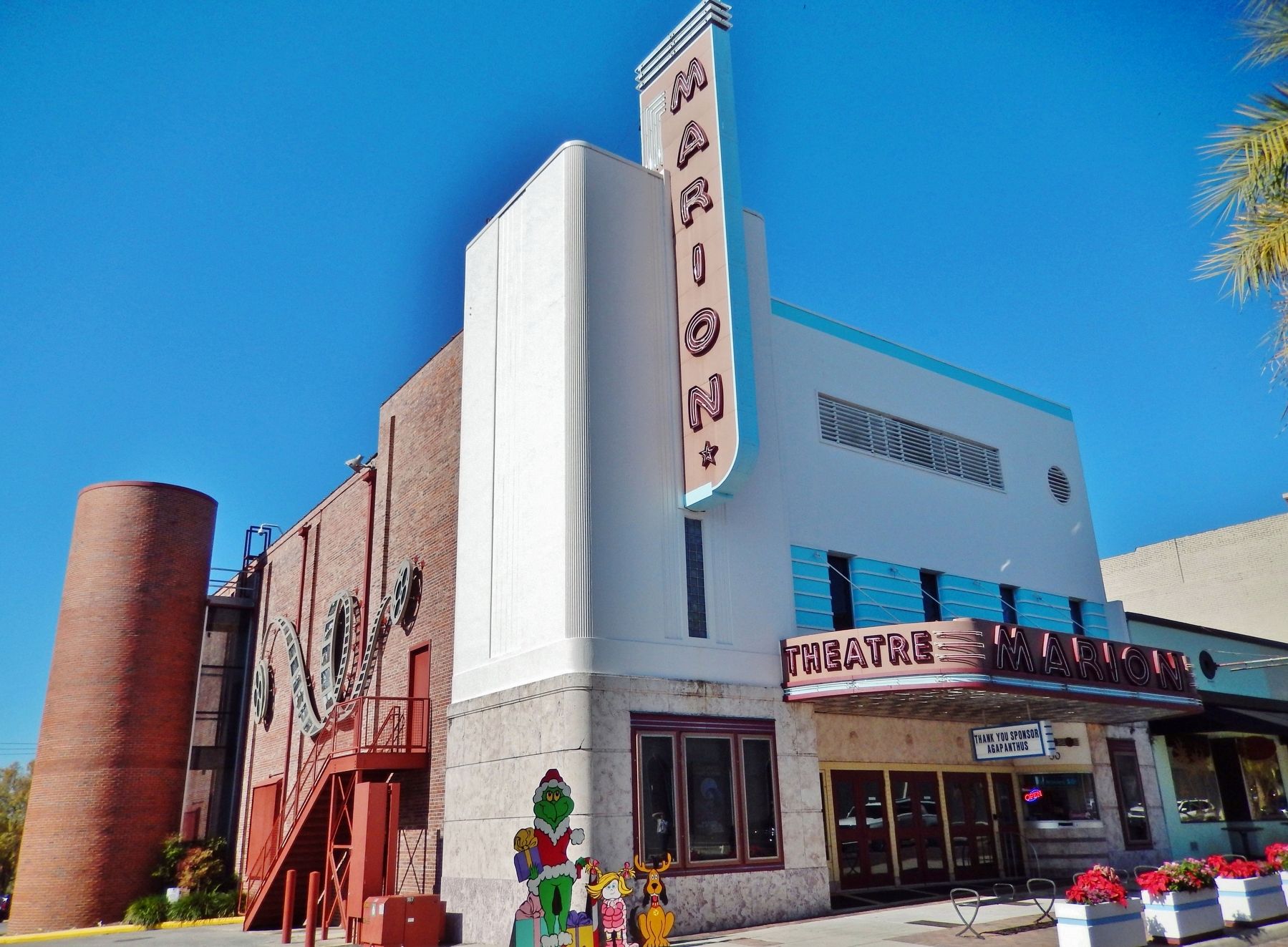 Marion Theatre (<i>southeast elevation</i>) image. Click for full size.