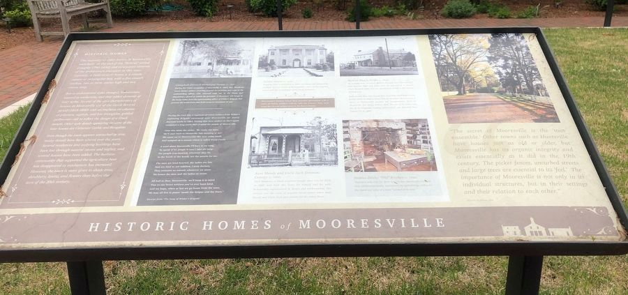 Historic Homes of Mooresville Marker image. Click for full size.