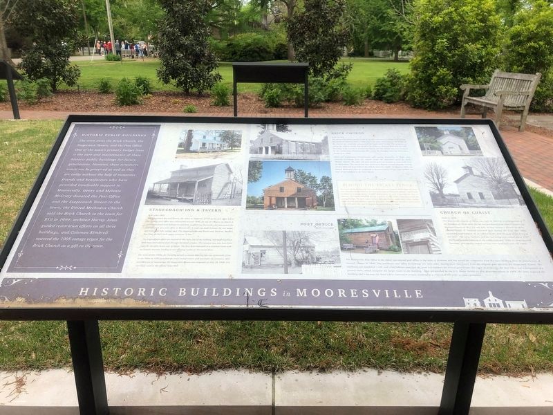 Historic Buildings in Mooresville Marker image. Click for full size.