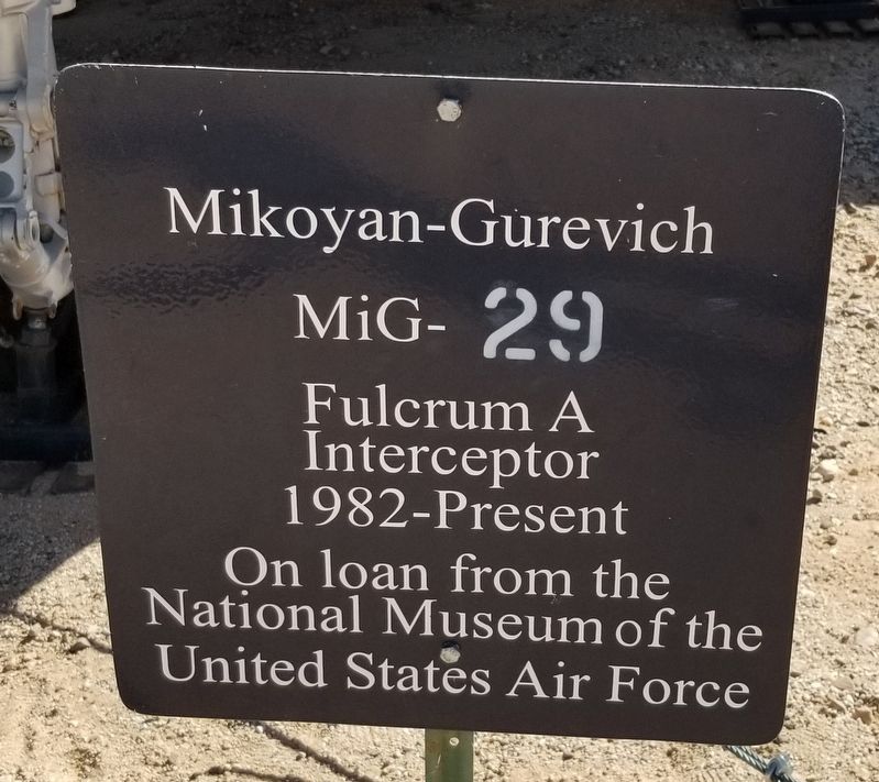 Mikoyan-Gurevich MiG-29 Marker image. Click for full size.