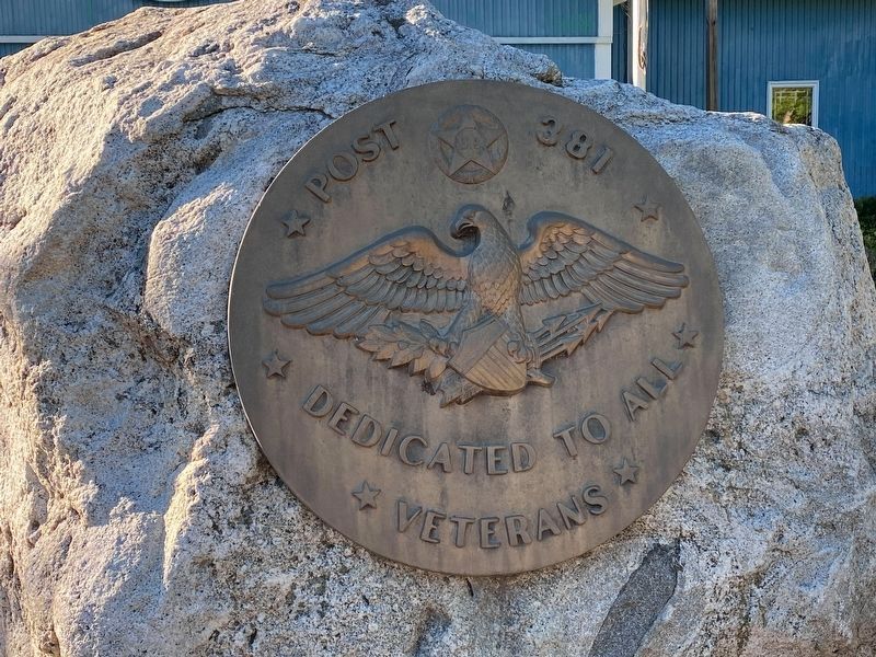 American Legion Post 381 Veterans Memorial image. Click for full size.