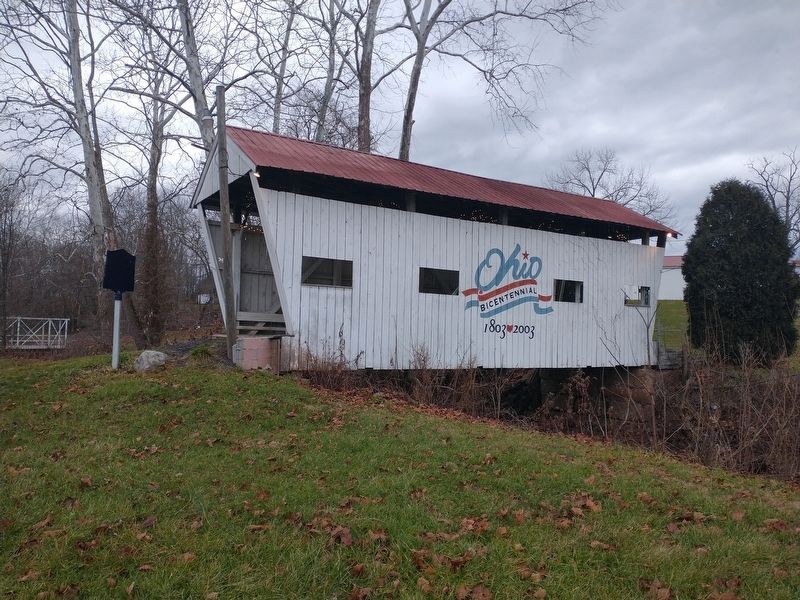 Mill Branch Covered Bridge Marker. Click for full size. Mill Branch Covered Bridge Marker image. Click for full size.