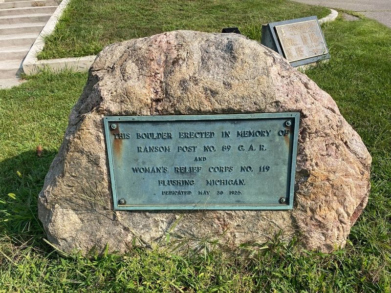 Flushing G.A.R. and Woman's Relief Corps Memorial image. Click for full size.