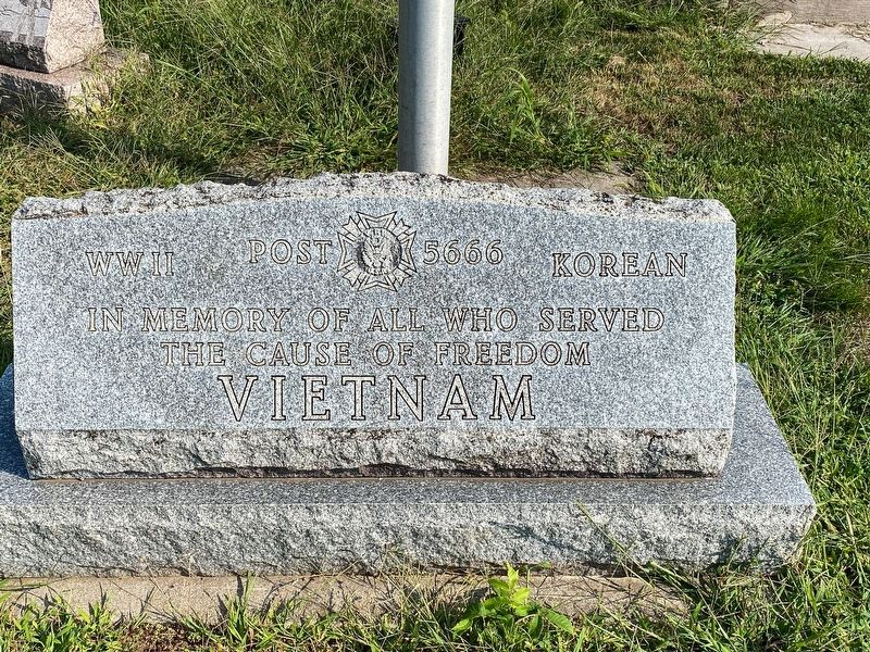 Flushing WWII, Korean, and Vietnam War Memorial. Click for full size. Flushing WWII, Korean, and Vietnam War Memorial image. Click for full size.