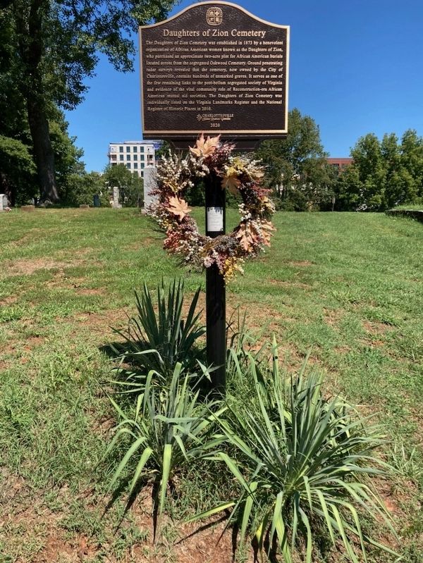Daughters of Zion Cemetery Marker image. Click for full size.