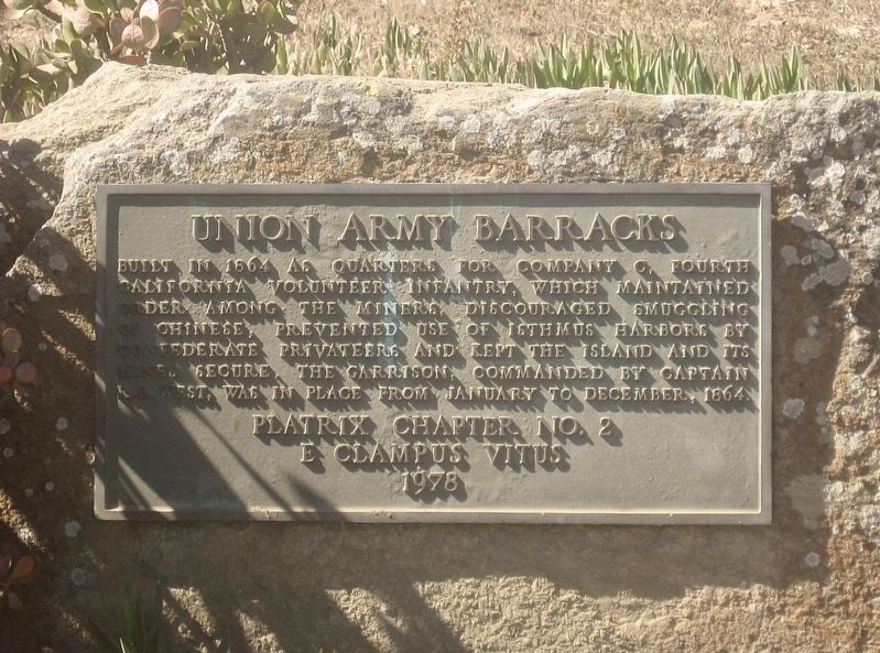 Union Army Barracks Marker image. Click for full size.