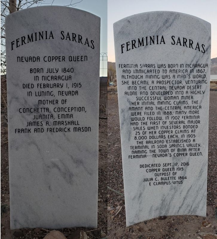 Firminia Sarras Marker image. Click for full size.