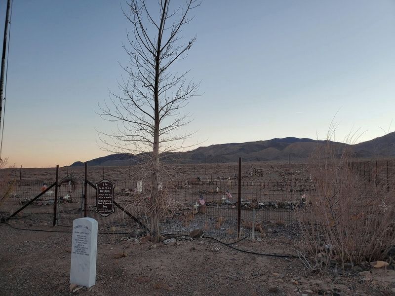 Firminia Sarras Marker and graveyard. Click for full size. Firminia Sarras Marker and graveyard image. Click for full size.