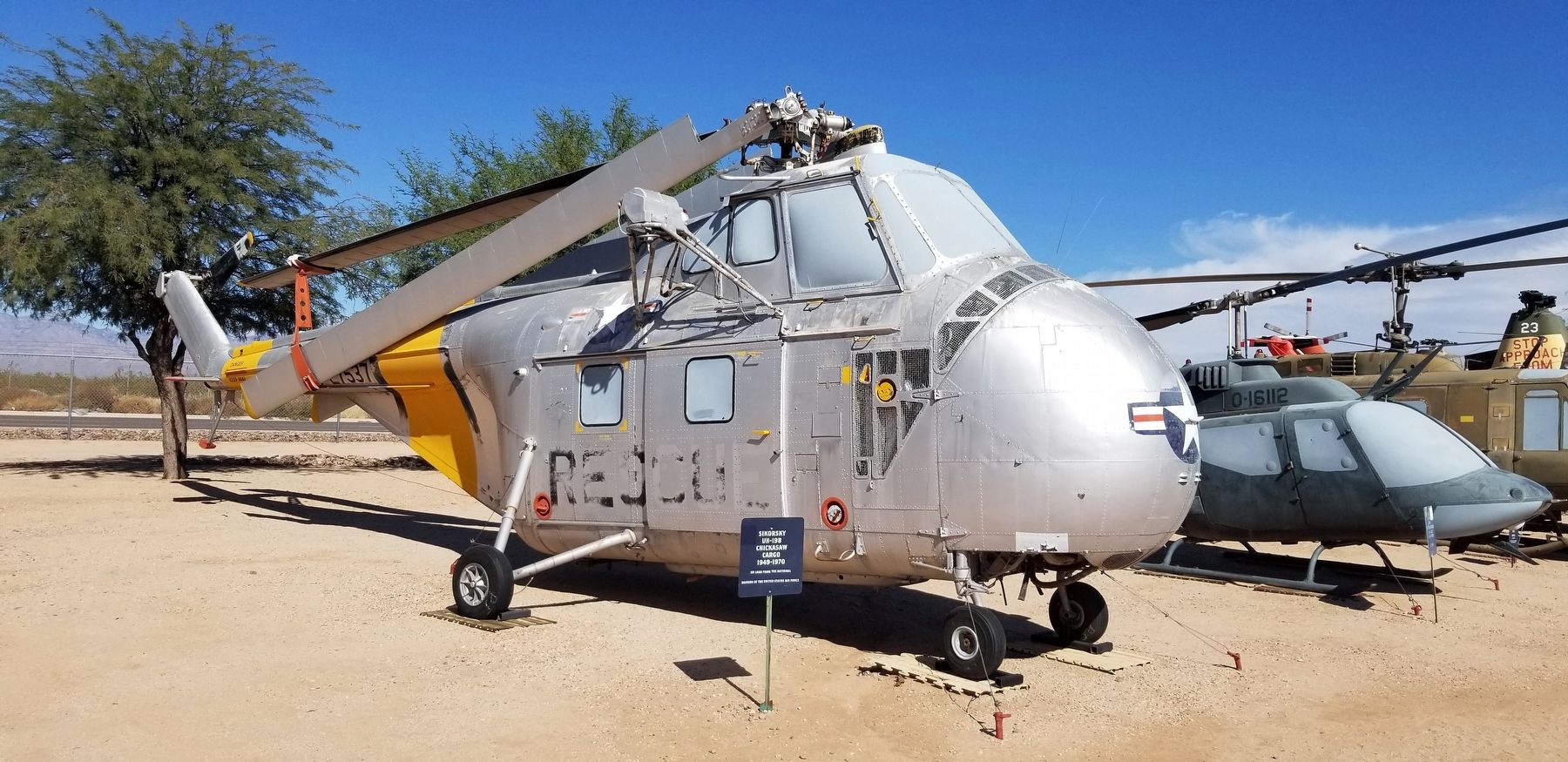 Sikorsky UH-198 Chickasaw and Marker. Click for full size. Sikorsky UH-198 Chickasaw and Marker image. Click for full size.