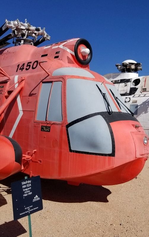 The Sikorsky HH-52A Seaguard and Marker. Click for full size. The Sikorsky HH-52A Seaguard and Marker image. Click for full size.