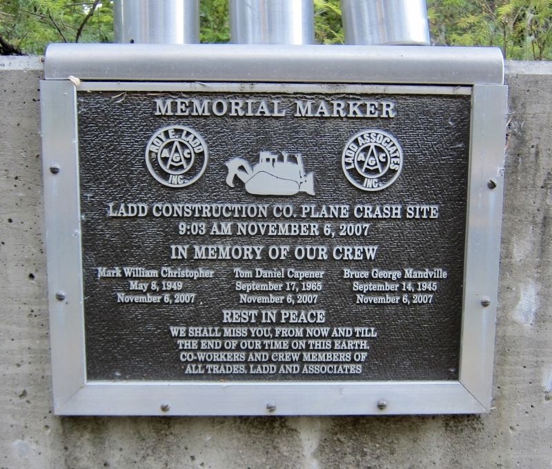 Plane Crash Site Memorial Marker Marker image. Click for full size.