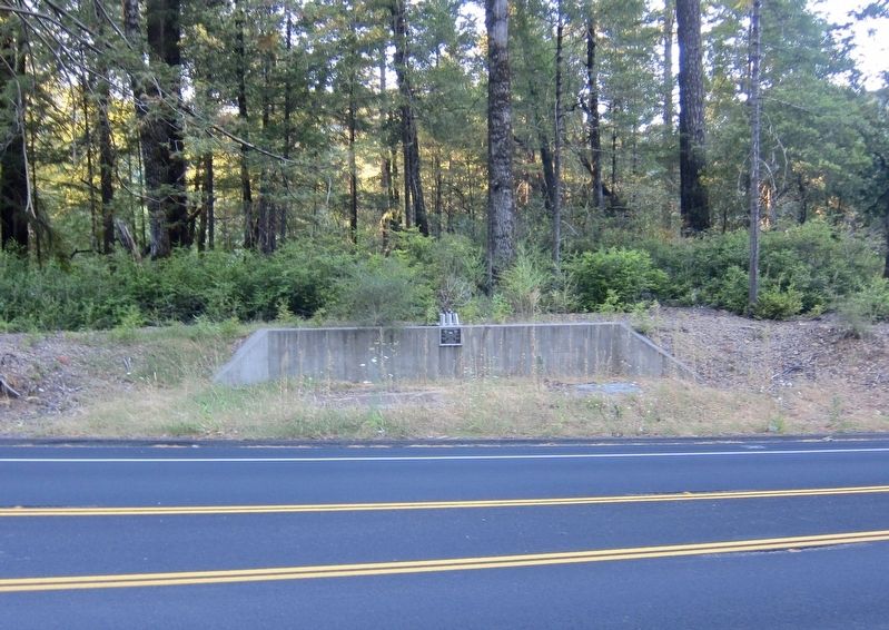 Plane Crash Site Memorial Marker - wide view image. Click for full size.