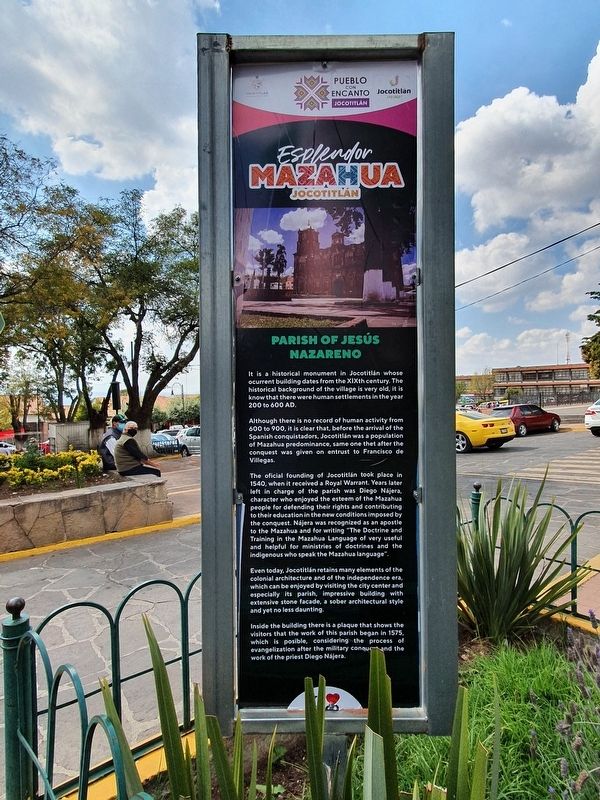 Parish of Jesús Nazareno Marker English text. Click for full size. Parish of Jesús Nazareno Marker English text image. Click for full size.