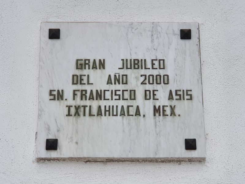 Nearby panel on the 2000 Jubilee of San Francisco de Ass, Ixtlahuaca image. Click for full size.