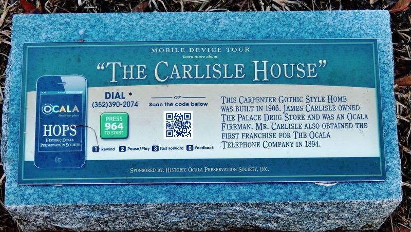 The Carlisle House Marker image. Click for more information.