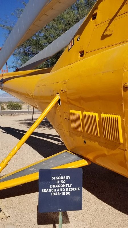 The front of the Sikorsky M-5G Dragonfly and Marker. Click for full size. The front of the Sikorsky M-5G Dragonfly and Marker image. Click for full size.