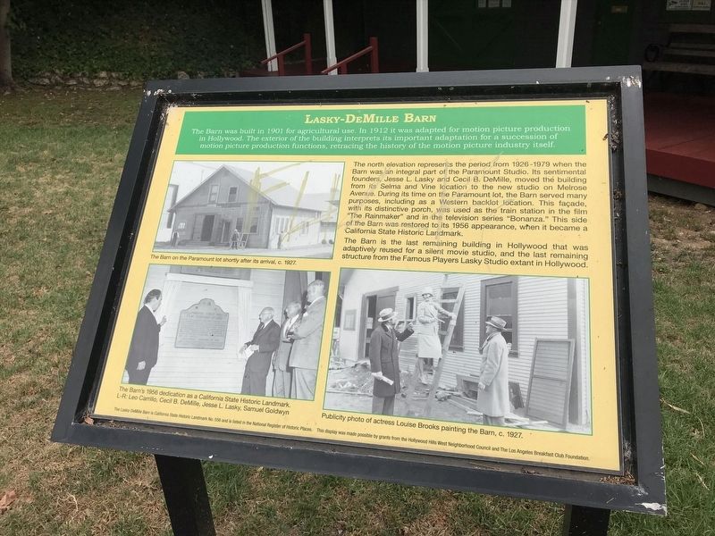 Lasky-DeMille Barn Marker. Click for full size. Lasky-DeMille Barn Marker image. Click for full size.