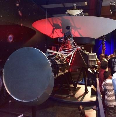 Voyager Spacecraft and Marker image. Click for full size.