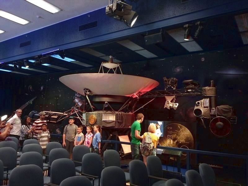 Voyager Spacecraft replica image. Click for full size.