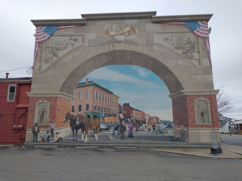 History of "The Greatest Free Show On Earth" Marker. Click for full size. History of "The Greatest Free Show On Earth" Marker image. Click for full size.