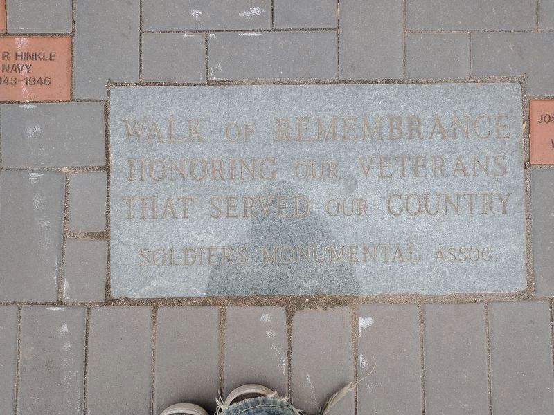 Walk Of Remembrance Marker image. Click for full size.