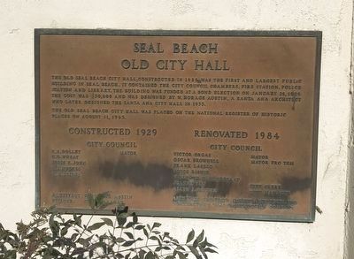 Seal Beach Marker image. Click for full size.