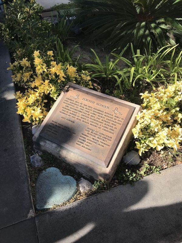 Zoeter School Marker. Click for full size. Zoeter School Marker image. Click for full size.