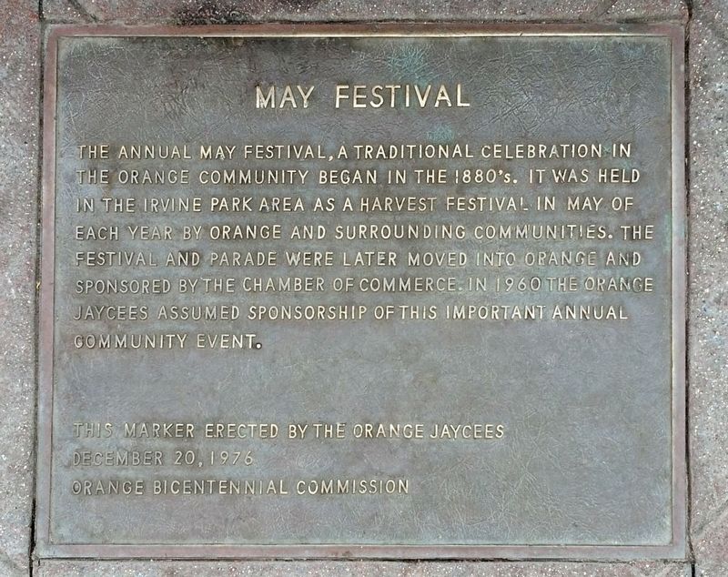 May Festival Marker image. Click for full size.