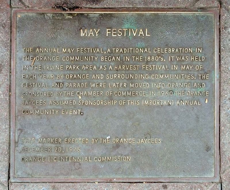 May Festival Marker image. Click for full size.